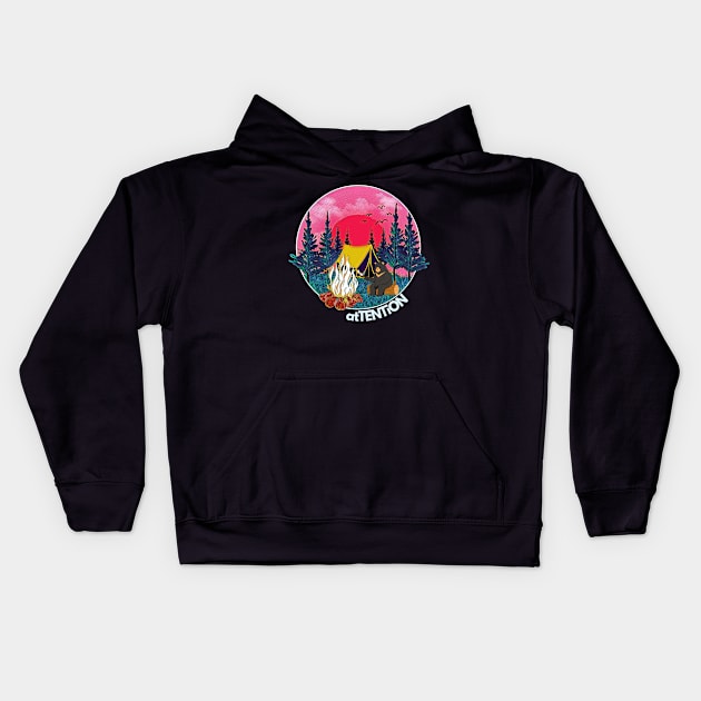 for the people who like camping introvert Kids Hoodie by LordPuszek